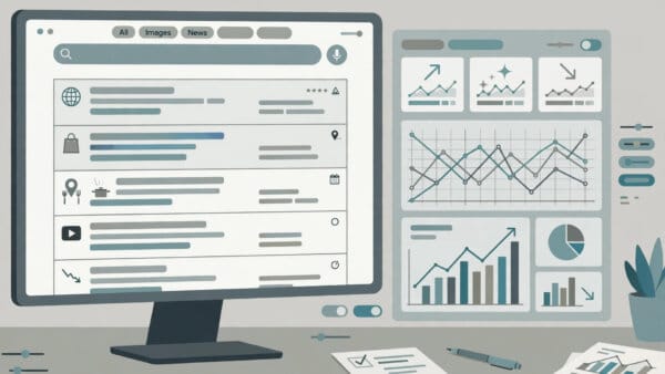 Ahrefs dashboard showing Google search results swapped for SEO data tools