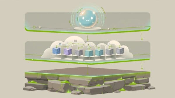 Illustration of Amazon's AI stack: Alexa+, Amazon Bedrock and Nova models