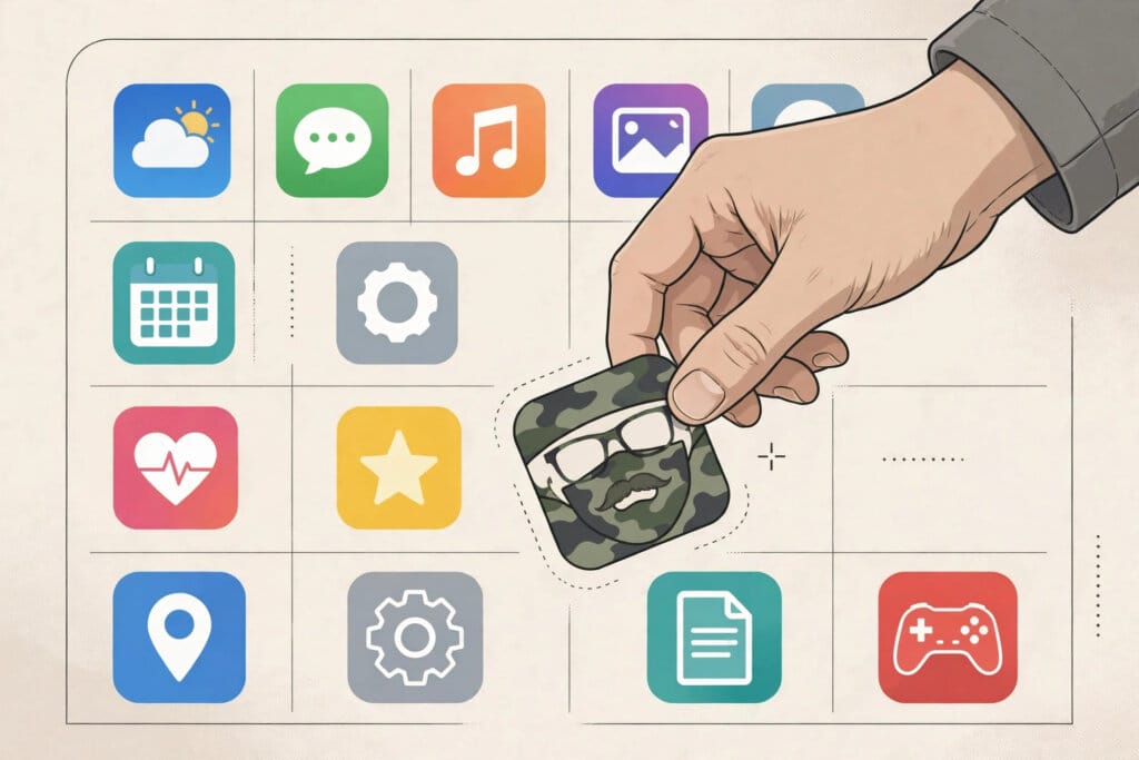 App Store grid with a disguised nudify app being removed under Apple's updated guidelines