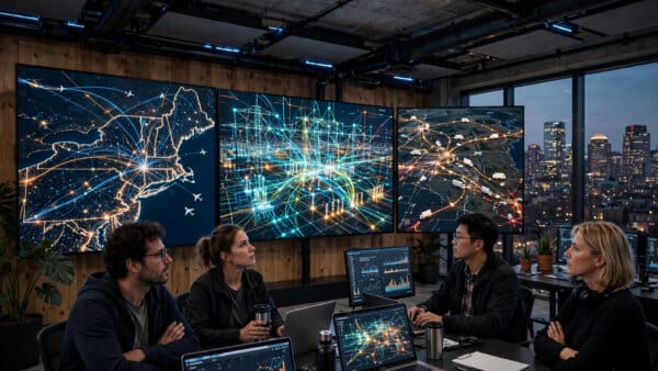 ASI critical infrastructure AI operations centre modelling air traffic and power grid disruptions ahead