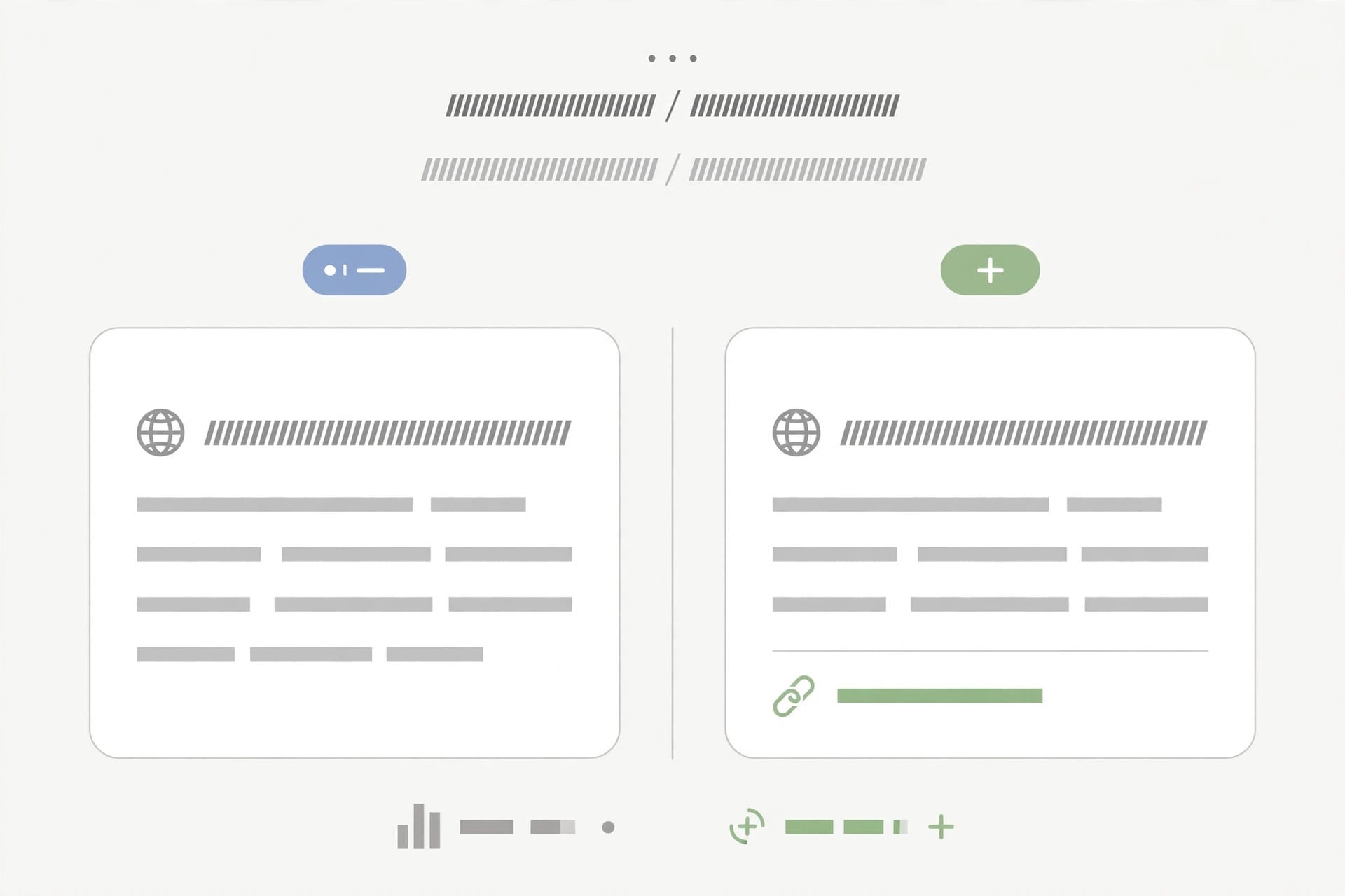 Side by side Bing snippets with and without the Read More link test