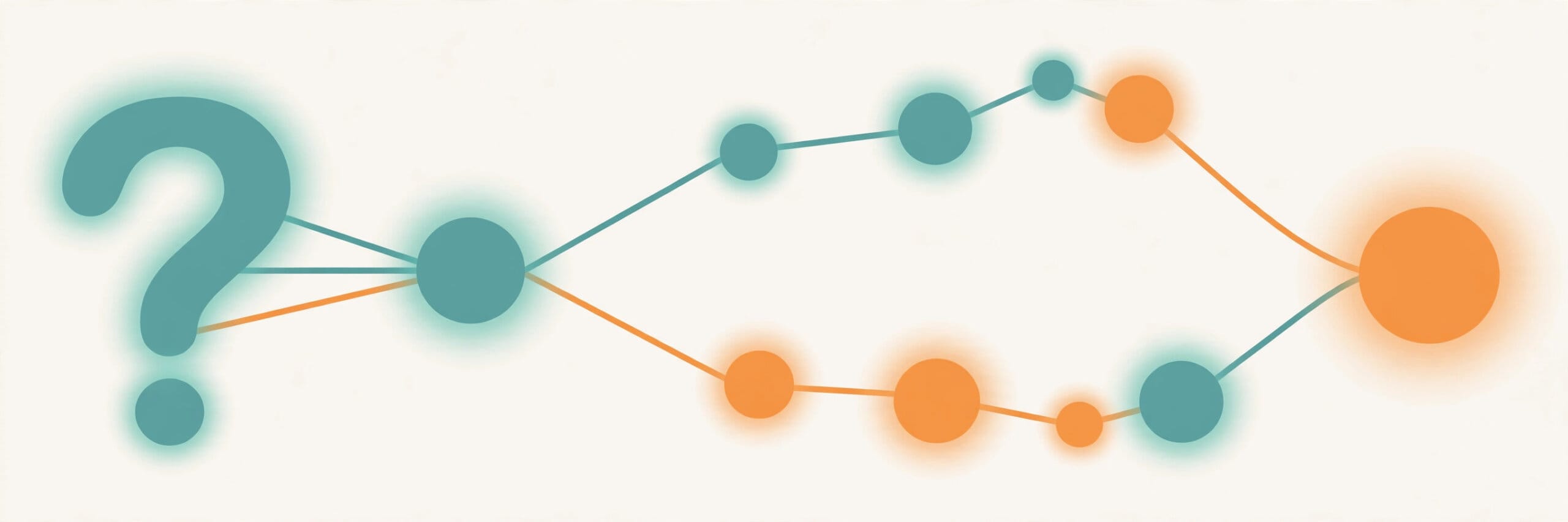 Reasoning compared: step-by-step chains from a question to an answer.