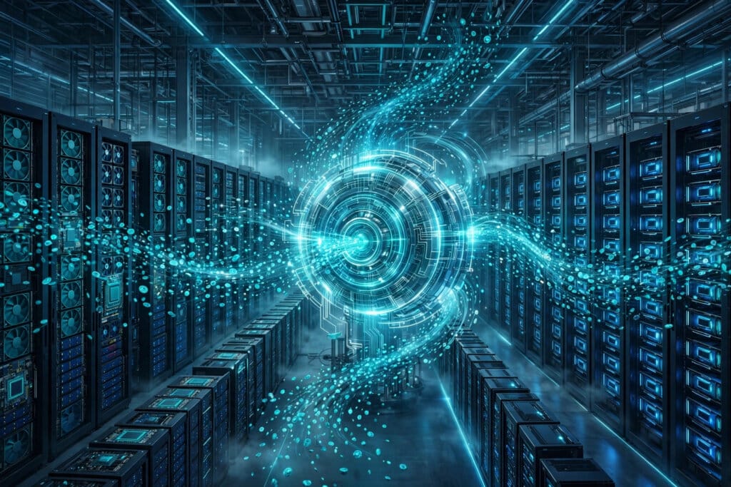 DeepInfer inference engine serving DeepSeek models across Blackwell GPU racks in a data centre