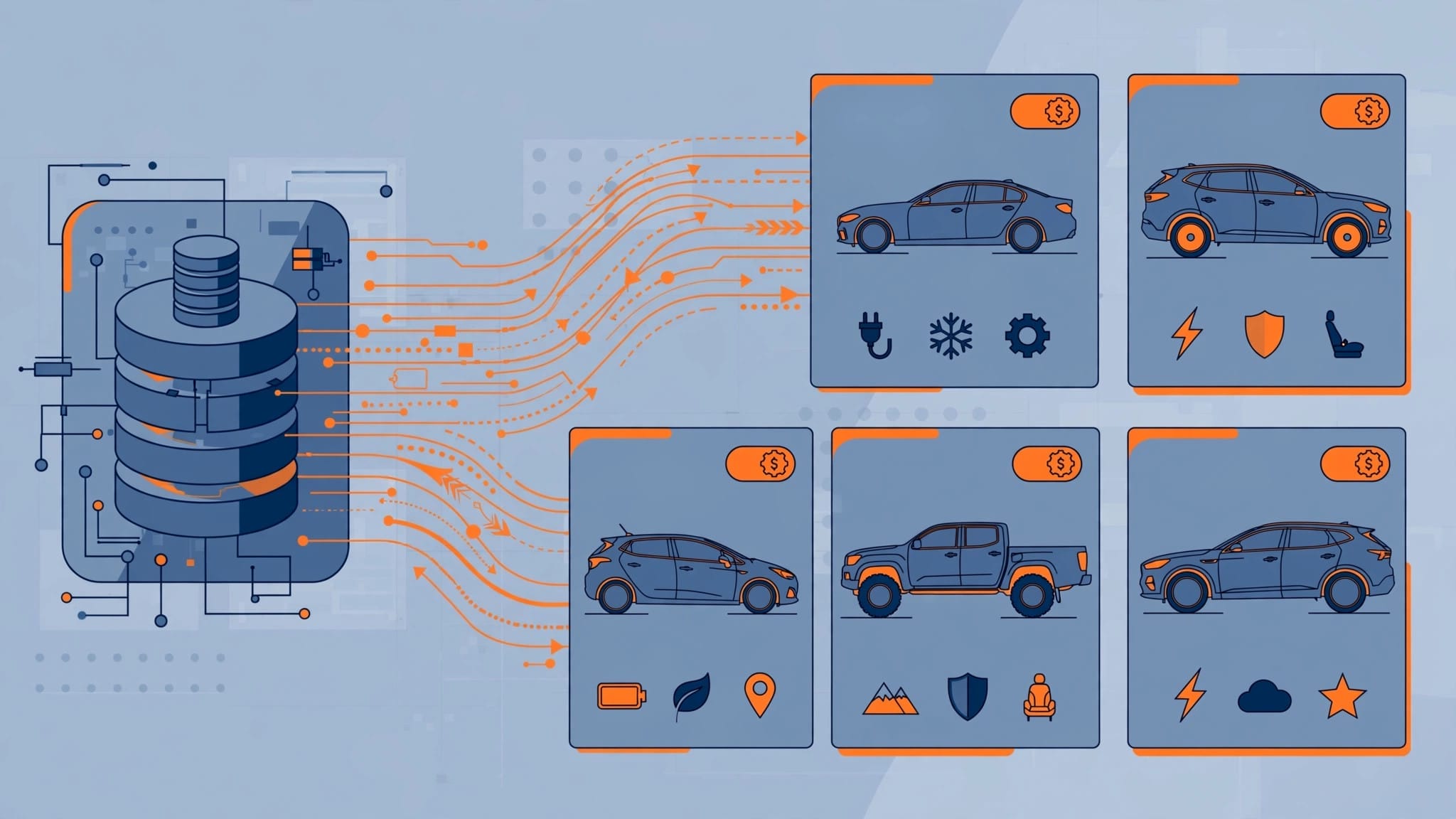 Automotive model feed data with vehicle images, pricing and features in Google Ads