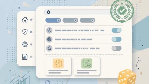 Google Ads Policy Account section showing online gambling certification application