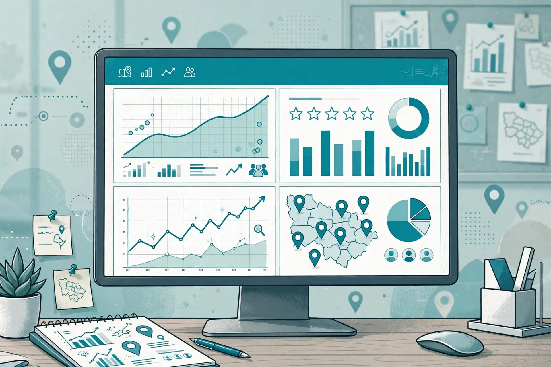 Google Business Profiles new advanced performance report dashboard showing engagement, reviews and search trend analytics