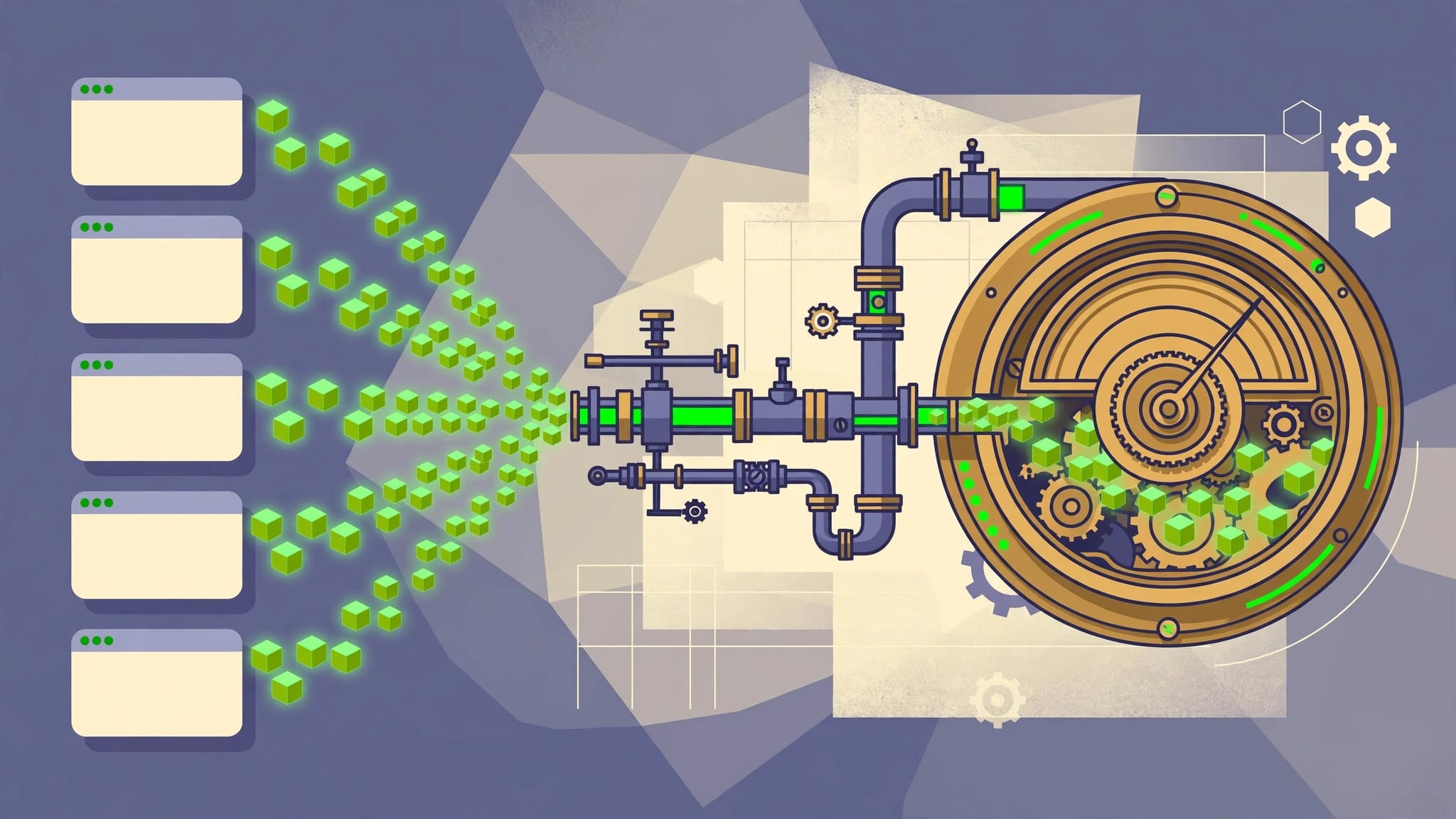 Illustration of a meter counting API tokens as applications call OpenAI's models