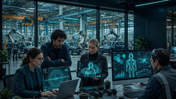 Volkswagen Group employees using Microsoft Copilot across factory and office work