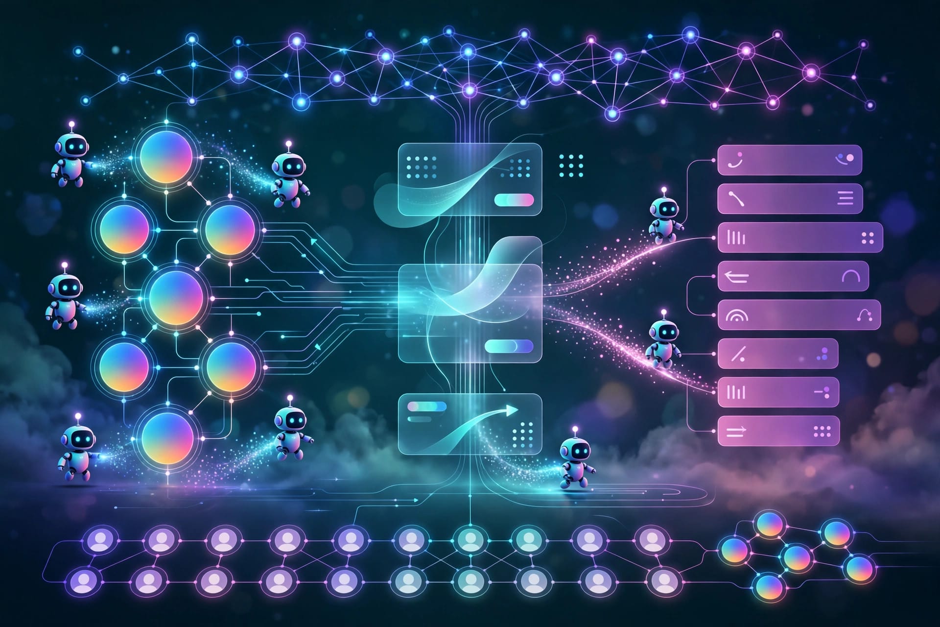 Microsoft Copilot sales and service AI agents working inside a CRM dashboard