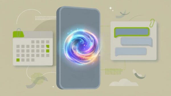 Illustration of the new Gemini-powered Siri on an iPhone