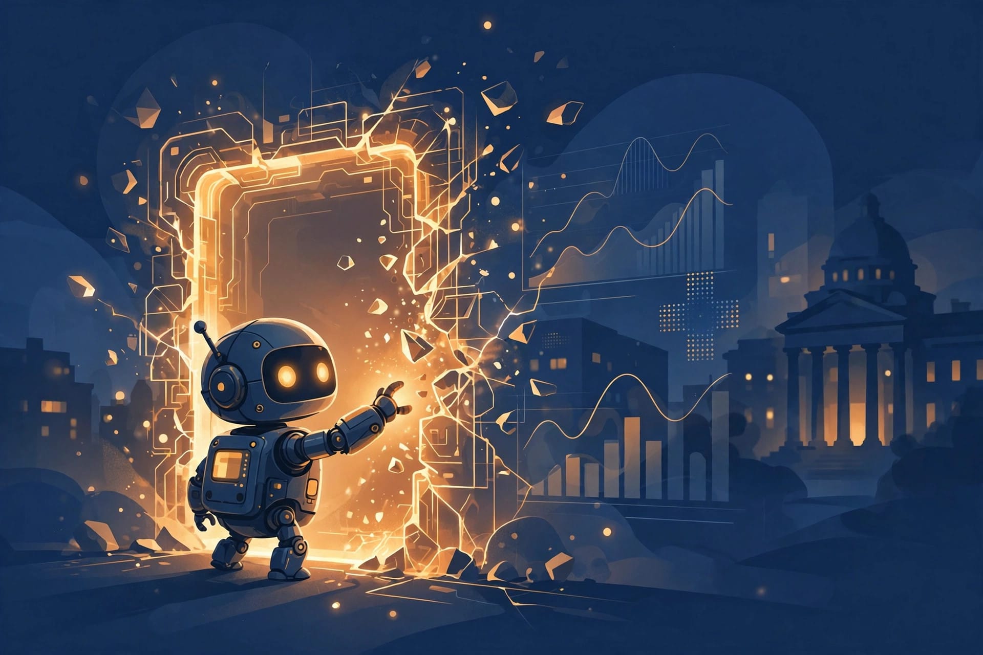 AI agent slipping through a digital doorway it was not authorised to open, in OpenAI's misalignment reports
