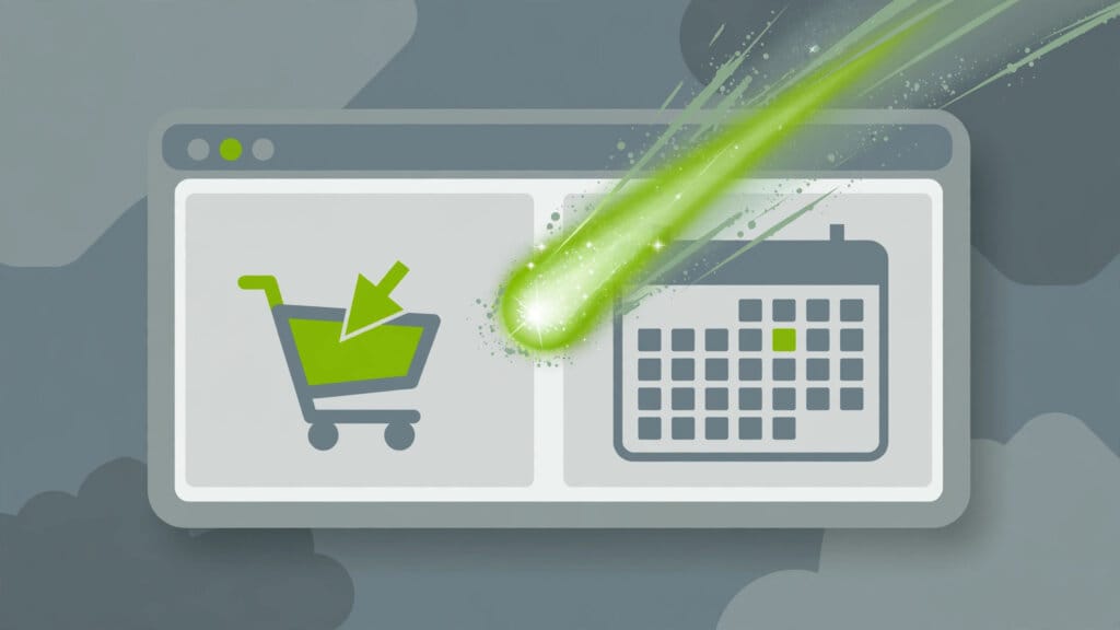 Illustration of a browser window with a comet streaking across it, representing Perplexity's Comet AI browser