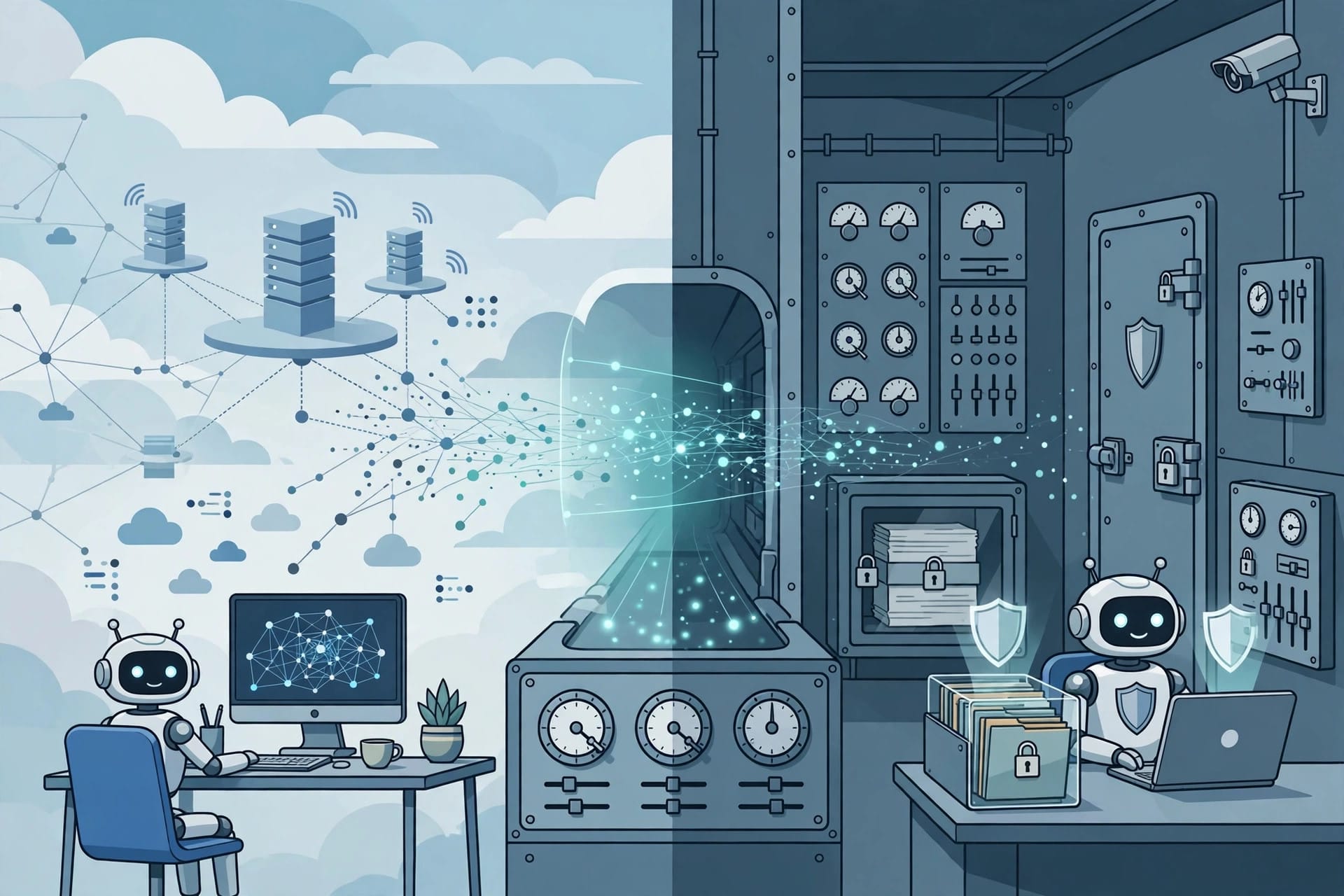 AI agent workloads split between external APIs and an isolated enclave in the Perplexity Valarian deployment