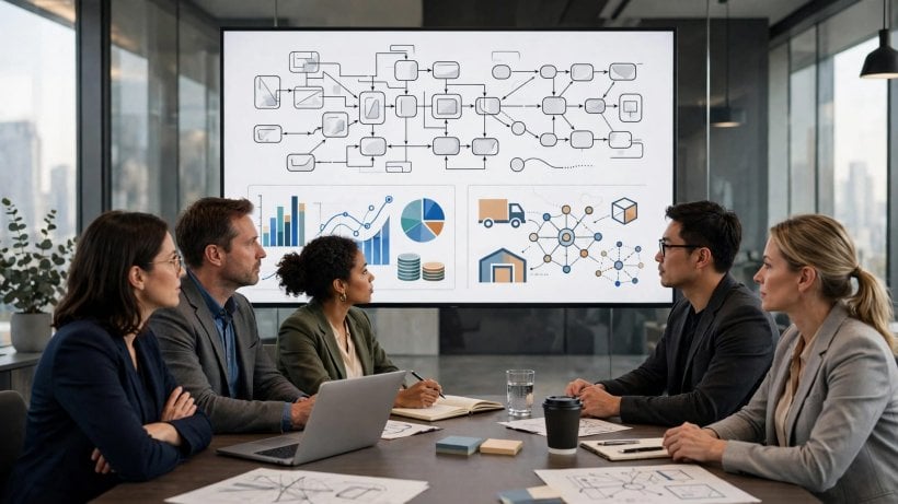 Enterprise planning team reviewing Pigment AI agent workflows for finance and supply chain planning