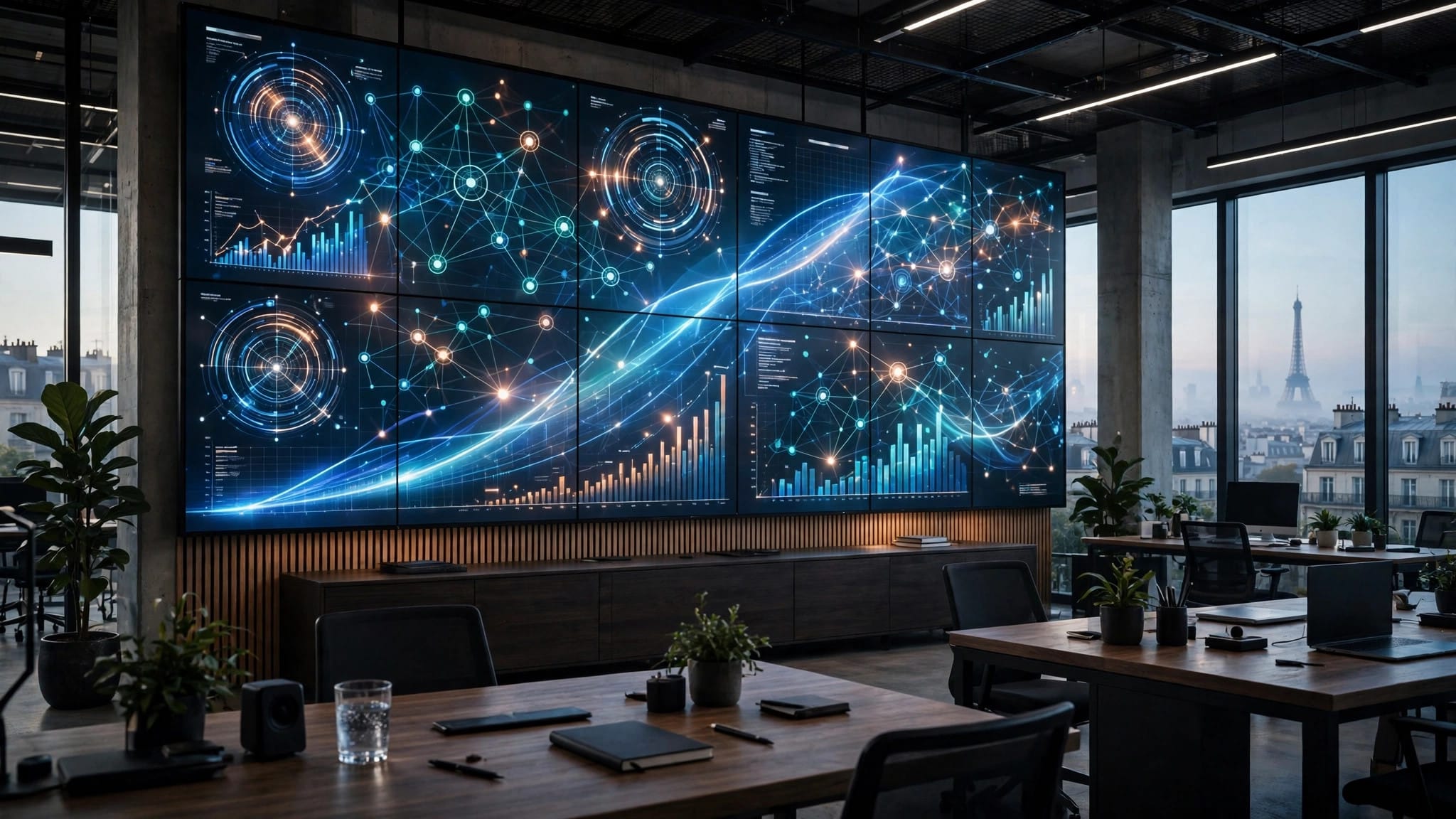 Pigment AI planning platform dashboard in a Paris office after its $250 million Series E raise