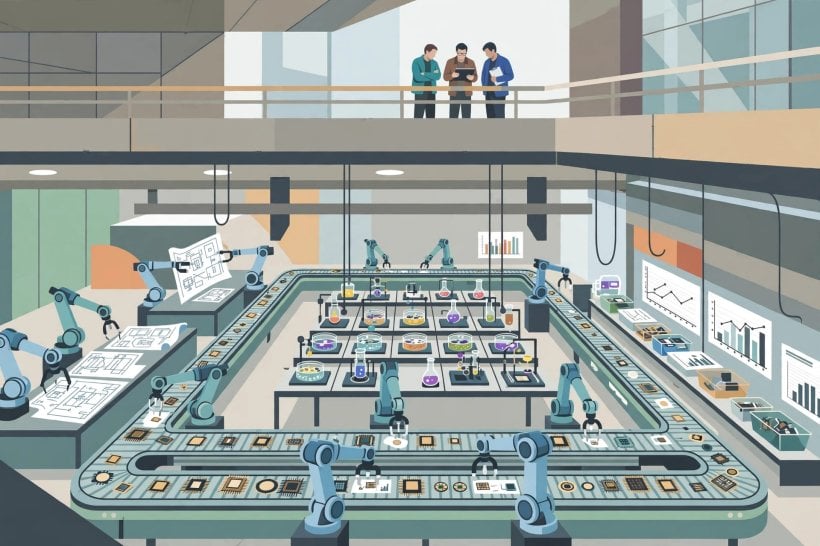 The Eureka Machine automated research system running parallel model experiments for Flint