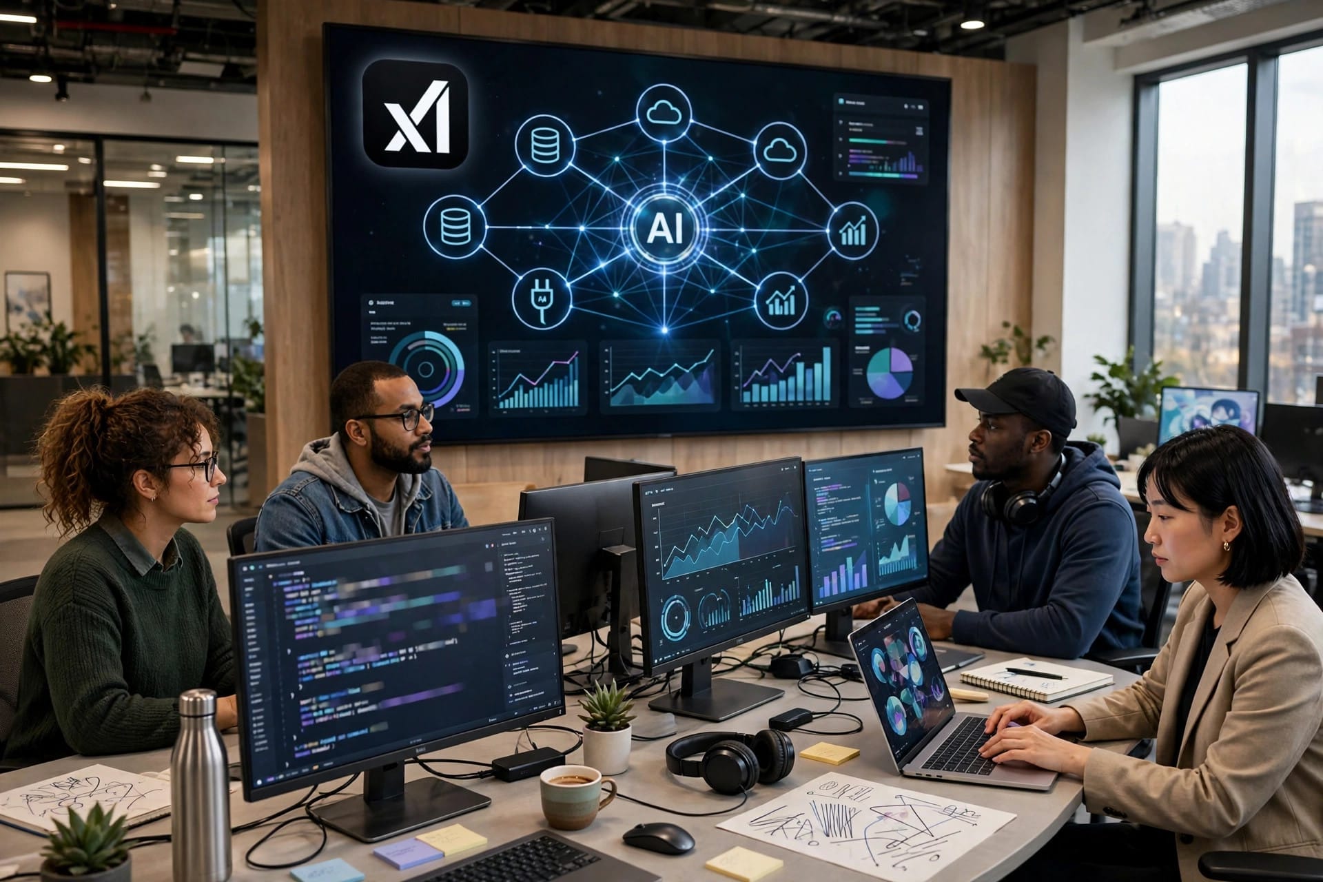Enterprise engineers deploying Grok Build coding agents with partner integrations inside a large company
