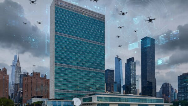 UN Headquarters in New York, where UNIDIR announced the first UN forum on military AI