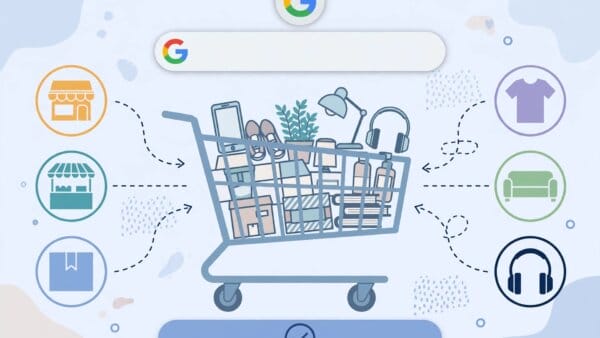 Universal Cart in Google Search combining products from multiple retailers in one cart