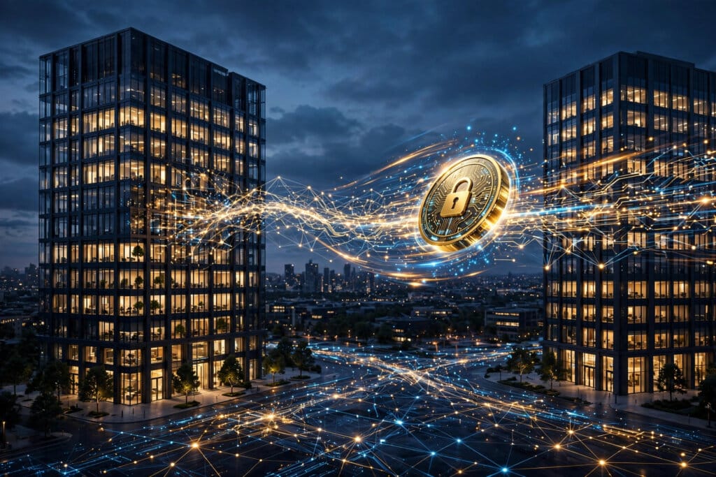 Visa Trusted Agent Protocol payment token travelling between buyer and supplier platforms in the BILL Billtrust pilot